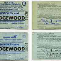          NJ DOT Jan 1980 monthly ticket; Conrail Nov. 1980 monthly ticket
   