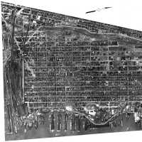          B+W photo of 1947 mosaic aerial photo of Hoboken. 2011 digital files. picture number 3
   