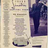 Ad, magazine, Sinatra: Frank Sinatra: The Capitol Years, 1953-1962. In: Pulse (magazine), Nov. 1990.