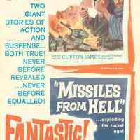 Poster for the film "Heaven, Hell or Hoboken" as top billing of a double feature, 1959.