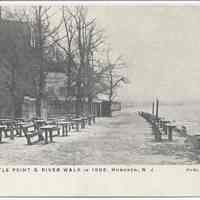 Postcard: Castle Point and River Walk in 1885, Hoboken, N.J. No date, circa 1901-1907; unposted