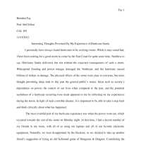 Essays by 5 Stevens Institute of Technology students about their Hurricane Sandy experience, Hoboken, Nov. 2012.