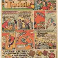 Ad, Tootsie Roll: Linda Wins for Captain Tootsie. (Sweets Co. of America, Hoboken); 1951.