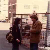 Digital scan of color photo of Bethlehem Steel Hoboken Shipyard, Hoboken, no date, circa 1970-1980.