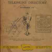 Telephone directory: Hudson County, November 1951.