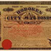          Photo of City of Hoboken $1000 bond issued 1880 for erection of a City Hall. picture number 2
   
