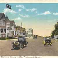 Postcard: Boulevard, Weehawken, NJ