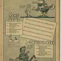          pg [11] 10. Song of the Kiwi; 11. Kaiser Bill Aint Wot He Uster Be
   