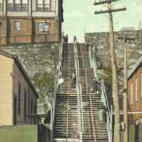 Postcard: Steps, Hoboken, NJ