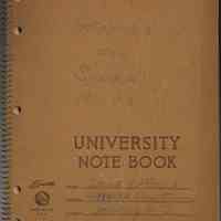 Composition book titled "Stories for Sober Minds" belonging to Louie [Louis] LaRusso, 111 Willow Terrace, Hoboken, n.d., ca. 1956-1962.