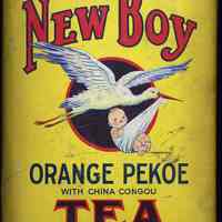          front: artwork of stork delivering baby boy
   