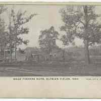 Postcard: 4402. Shad Fishers Huts, Elysian Fields, 1880 (Hoboken, N.J.) Published by E.F. Walter. No date, circa 1901-1907.