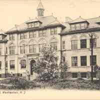 Postcard: High School, Weehawken, NJ,