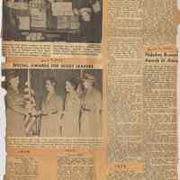          leaf 08 back: newsclippings 1929, 1951
   