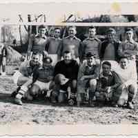 B+W photo of a Hoboken Football (soccer) Club team. (Hoboken?), n.d., ca. 1945-1955.