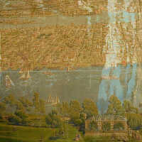          Mural painting depicting 1864 Hoboken done by Robert Bushnell in 1956 for Pier B, Hoboken. picture number 2
   