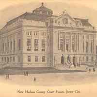 Postcard: Court House, Jersey City, NJ