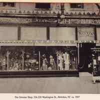 Photo of The Geismar Shop, 226-228 Washington Street, Hoboken, circa 1907.