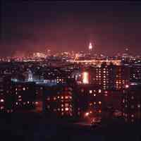          night view to New York from Riverview Park of Hoboken, January 1969.
   