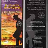 Postcard: Hoboken Hoedown: A Wild Saloon Party, Sat., April 13, (2013), 7 pm.