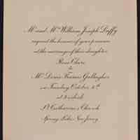          Wedding Invitations to Anita Heimbruch from the Duffy family, 1942 picture number 4
   