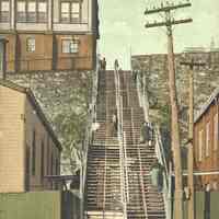 Postcard: Steps, Hoboken, NJ