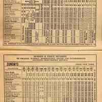          pp 6-7: Morris & Essex Division, From New York, Weekdays; Sundays
   