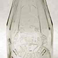 Milk bottle: Barker Milk; H. Meyer, 511 First St., Hoboken, N.J. One Pint. N.d., ca. 1918-1931.