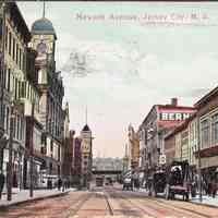 Postcard: Newark Ave., Jersey City, NJ