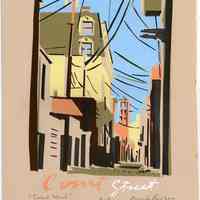 Print: Court Street. Artwork by Ricardo Roig, Hoboken, 2012.