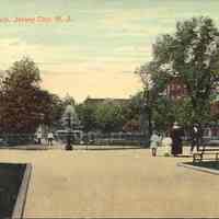 Postcard: Hamilton Park, Jersey City, NJNJ