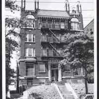 B&W photo of apartment building at 312-314 Mt. Prospect Avenue, Newark.