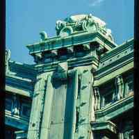          Color slide of detail view of the Lackawanna Terminal façade showing cornice and pilaster picture number 1
   