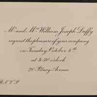          Wedding Invitations to Anita Heimbruch from the Duffy family, 1942 picture number 5
   