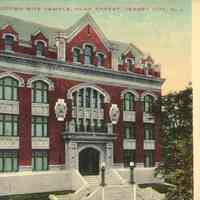 Postcard: Scottish Rite Temple, Jersey City, NJ