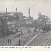 Postcard: Fire 8/8/05, Hoboken, NJ