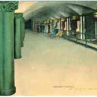          Digital image of Hudson & Manhattan R.R. postcard titled: Hudson Tunnels,19th St. & 6th Ave. Station, Downtown Side. 1908. picture number 1
   