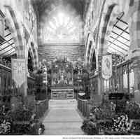 Digital image of photo of the chapel interior of Church of the Holy Innocents, Hoboken, ca.1896.