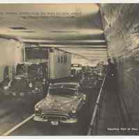 Postcard: Holland Tunnel North Tube on Way to New Jersey. N.d., ca. late 1940s.
