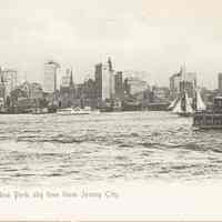 Postcard: New York Skyline, Jersey City, NJ