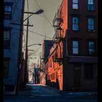          Color slide of eye-level view of Court Street looking S from 3rd picture number 1
   