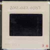          Color slide of close-up view of cornices, brackets, friezes and window heads on two buildings at an unidentified location picture number 2
   