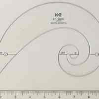 Logarithmic spiral curve, model no. 57 1000, made by Keuffel & Esser Co., n.d., ca. late 1950s - 1960s.