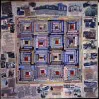 Digital images of Hoboken City Quilt made by Peggy McGeary of Hoboken, 2005.