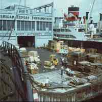 Color Photo: River end of Port Authority Pier B, Hoboken, no date, ca. 1965-1970.