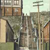 Postcard: Steps, Hoboken, NJ