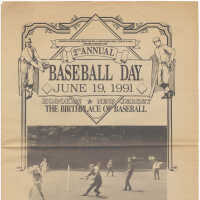          Second Annual Baseball Day, Hoboken, Souvenir Program, June 19, 1991. picture number 9
   