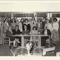 B+W photo of Saint Mary Hospital 1977 Charity Ball committee, Hoboken, 1977.