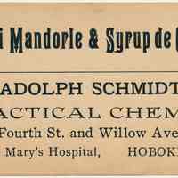          A. Schmidt label 3: Oilo di Mandorle & Syrup de Cicoria
   