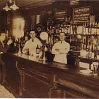 Photo catalog record of sepia-tone copy photo of interior of Clam Broth House bar, 38 Newark St., Hoboken, 1936.